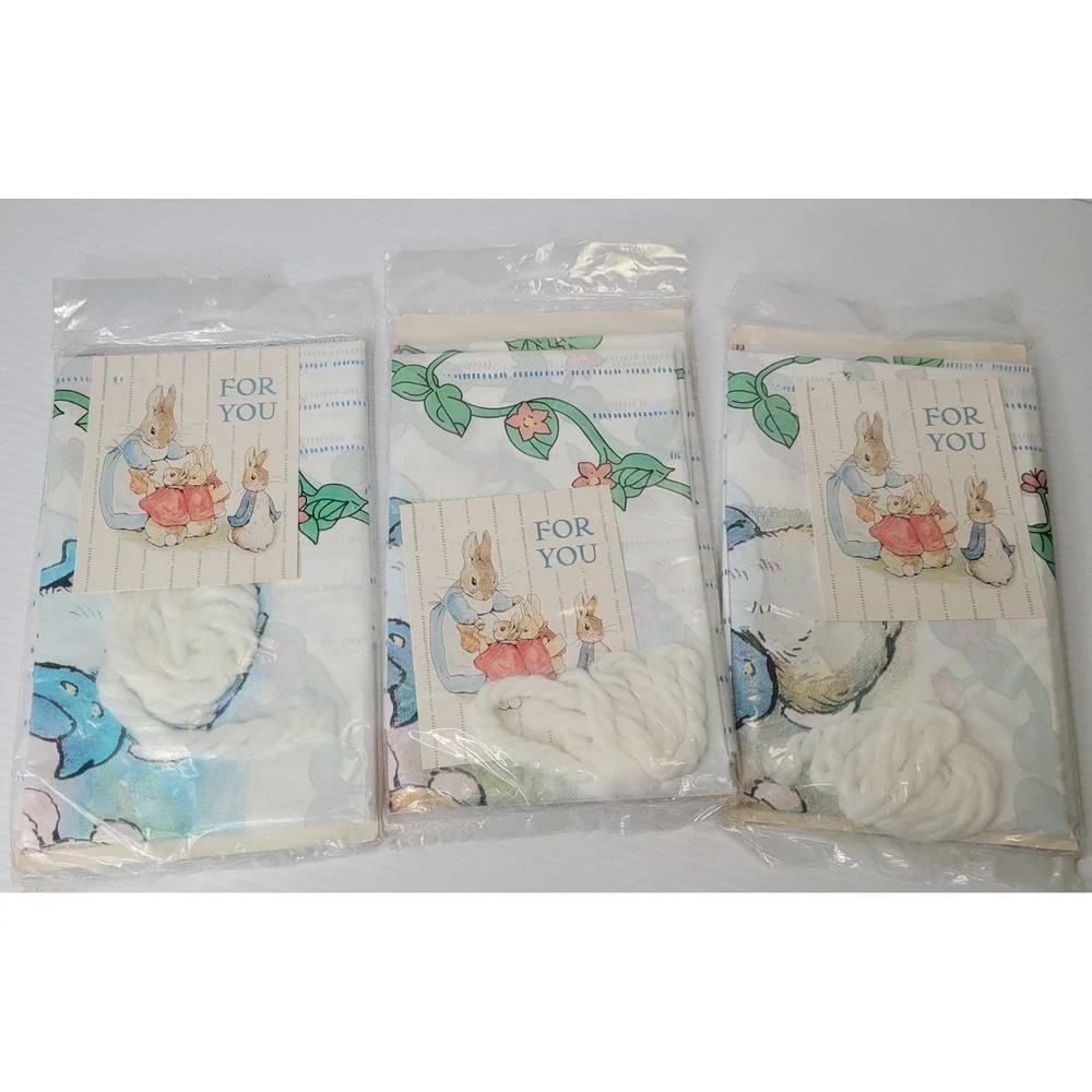 3 CR Gibson‎ Creative Papers Peter Rabbit Giant Gift Bag Kits Baby Shower Gifts